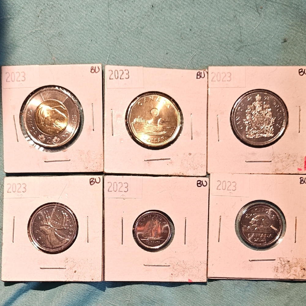 Uncirculated Full Set 2023 Canadian Coin Set